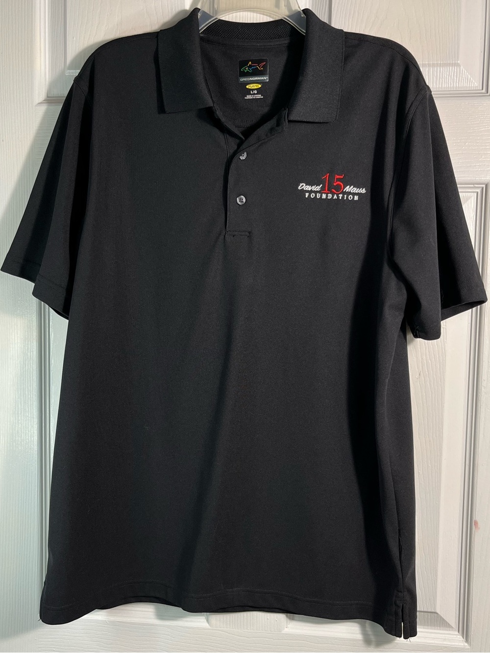 Greg Norman Collection Black Polo Shirt L